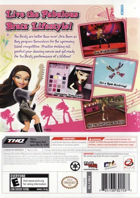 Bratz - Girlz Really Rock box cover back